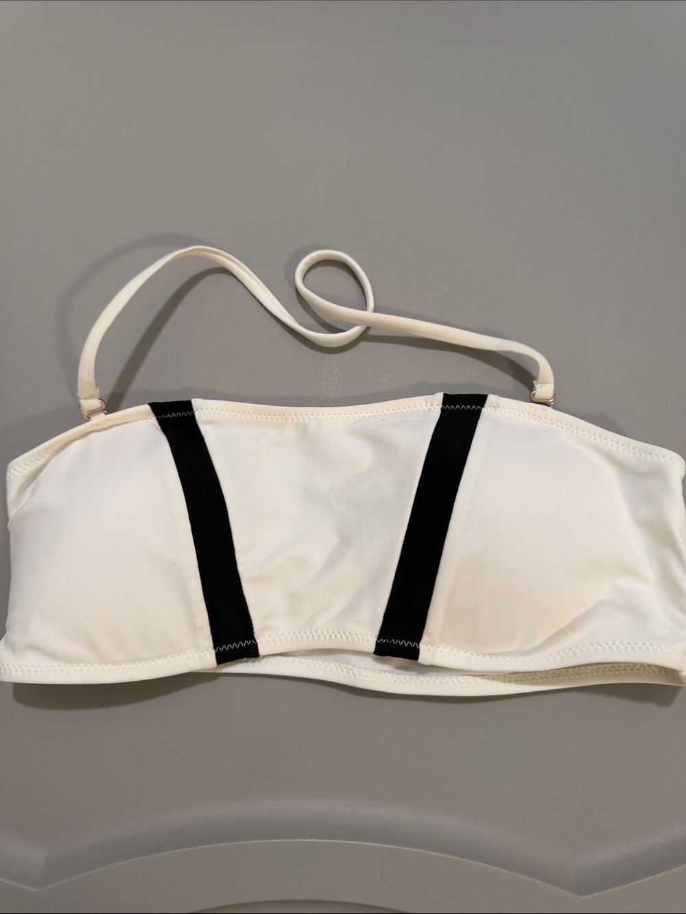 White Bandeau Bikini Top